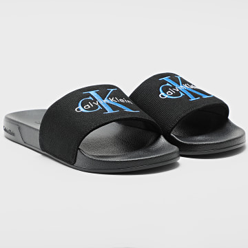 Calvin Klein - Chinelos Essential Slide CV 1393 Preto Lápis Azul