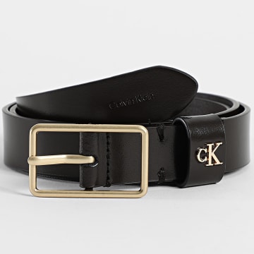Calvin Klein - Cintura Donna Square F7050 Marrone Scuro Dorato