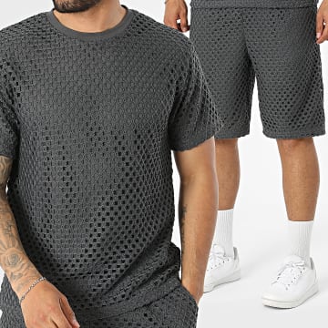Fusional - Trainingspak T-Shirt En Short A04 Antraciet Grijs