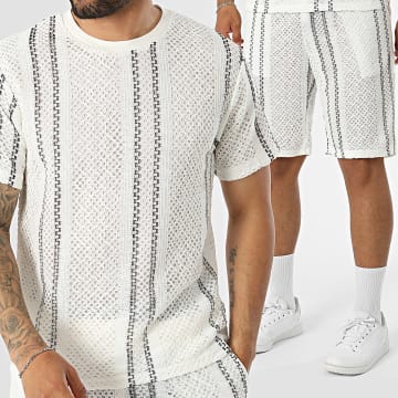 Fusional - Kledingset T-Shirt En Short Wit A22 Zwart