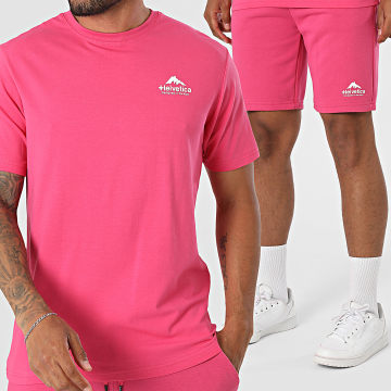 Helvetica - Tracksuit T-Shirts And Jogger Shorts Freddy 40 Fuchsia Pink