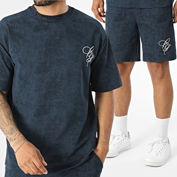 KZR - Conjunto Camiseta Y Pantalón Corto de chándal 324 Azul Marino