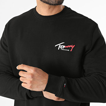 Tommy Jeans - Sweat Crewneck Regular Fit Entry Sign 3116 Noir