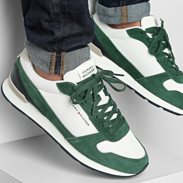 Tommy Hilfiger - Sneakers Light Eva Runner Seasonal Mesh 5907 Ecru Street Grün