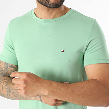 Tommy Hilfiger - T-Shirt Slim Stretch 0800 Hellgrün