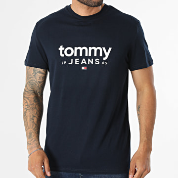 Tommy Jeans - Tee Shirt Slim Graphic 3376 Bleu Marine