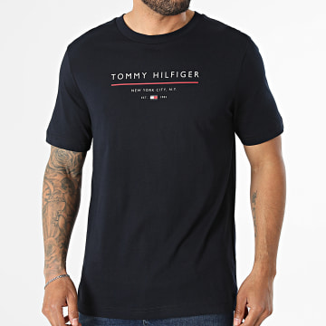 Tommy Hilfiger - T-Shirt Regular Fit Brand Love New Rwb 4359 Marineblau