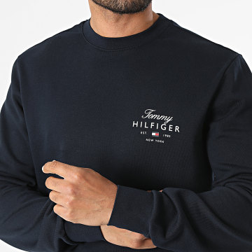 Tommy Hilfiger - Sudadera Crewneck Script Stack 3218 Azul Marino