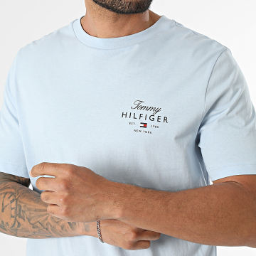 Tommy Hilfiger - T-Shirt Regular Fit Script Stack 3224 Hellblau