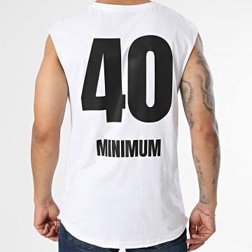 Bryan Transformation - T-Shirt Zonder Mouwen 40 Minimum Wit Zwart