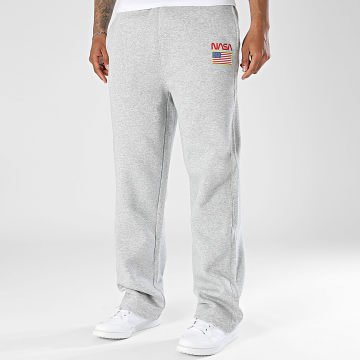 NASA - Calça de fato de treino Large Flag USA Cinza Mesclado