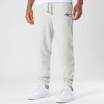 Tommy Jeans - Pantalone Jogger Regular Signature 3903 Grigio Chiaro Mélange