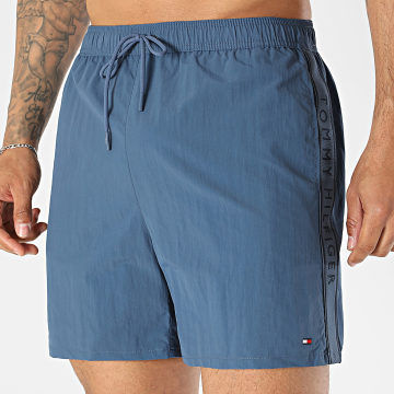 Tommy Hilfiger - Short De Bain A Bandes Medium Drawstring Tape 3730 Bleu Marine