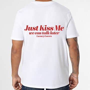 Luxury Lovers - T-Shirt Oversize Kiss Me Red Wit