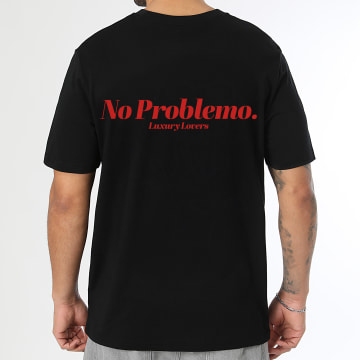 Luxury Lovers - T-Shirt Oversize No Problemo Red Zwart