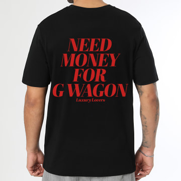 Luxury Lovers - T-Shirt Oversize G Wagon Red Zwart