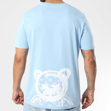 Teddy Yacht Club - Oversized Large T-Shirt Half Street Couture Light Blue White