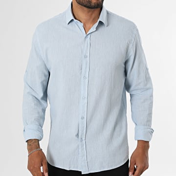 Classic Series - Camicia Maniche Lunghe Regular Fit 810 Azzurro Mélange