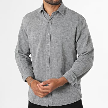 Classic Series - Camicia Maniche Lunghe Regular Fit 810 Grigio Antracite Mélange