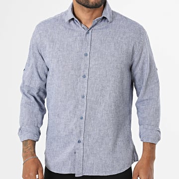 Classic Series - Camicia Maniche Lunghe Regular Fit 810 Blu Navy Mélange