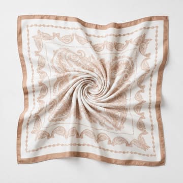 Frilivin - Pañuelo L37 Beige Claro Camel Claro Bandana