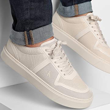Calvin Klein - Zapatillas Classic Cups Laceup 2130 Triple Stony Beige
