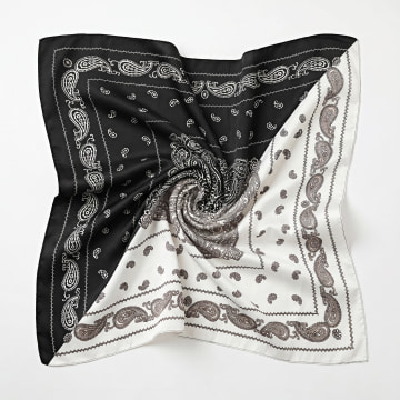 Frilivin - Lenço L38 Preto Branco Bandana