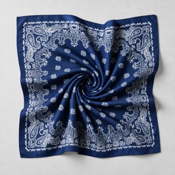 Frilivin - Foulard L37 Azul Marino Bandana