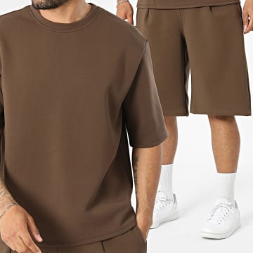 Frilivin - Conjunto Camiseta Y Pantalón Corto De Chándal 086 Marrón