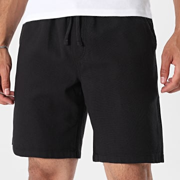 Jack And Jones - Short Relaxed Fit Jaiden Waffle Zwart