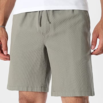 Jack And Jones - Short Relaxed Fit Jaiden Waffle Groen Kaki