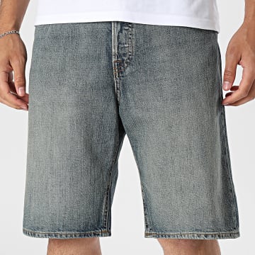 Jack And Jones - Calção Jean Baggy Fit Alex Original Azul Marinho