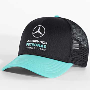 Adidas Sportswear - Casquette Trucker AMG Mercedes DNA KS8856 Noir Turquoise