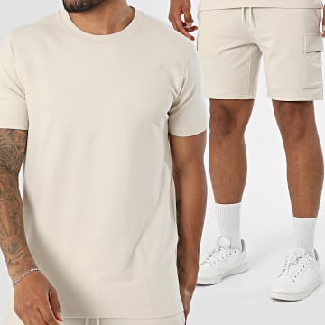 Classic Series - Completo T-Shirt e Pantaloncino Cargo Tank Beige