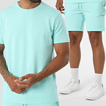 Classic Series - Ensemble Tee Shirt Et Short Cargo Tank Turquoise