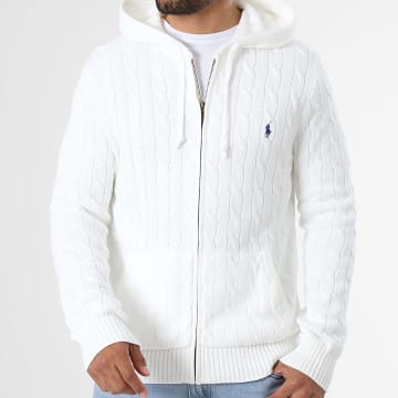 Polo Ralph Lauren - Cardigan Kapuze Reißverschluss Original Player Hellbeige