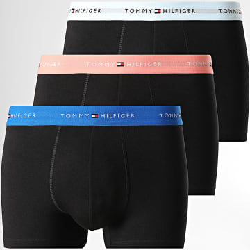 Tommy Hilfiger - Pack de 3 Boxers 3890 Preto Azul Claro Azul Royal Salmão