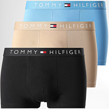 Tommy Hilfiger - Lot De 3 Boxers Stretch Cotton 3900 Bleu Clair Beige Noir