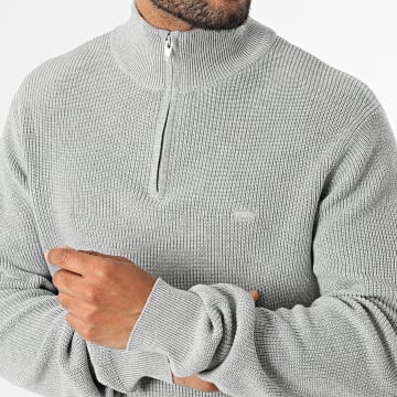 Levi's - Jersey Cuello Alto con Cremallera 0058U Gris Jaspeado
