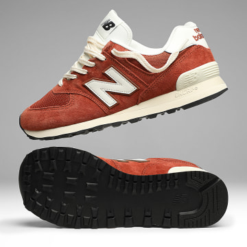 New Balance - Sneakers 574 U5745UK Brick Red White