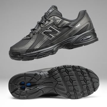 New Balance - Zapatillas 740 U740BS2 Negro Plata Metálico