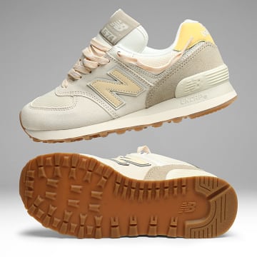 New Balance - Sneakers Dames 574 W574VA Beige Geel