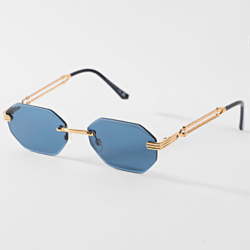 Classic Series - Lunettes De Soleil 896 Bleu Marine Doré