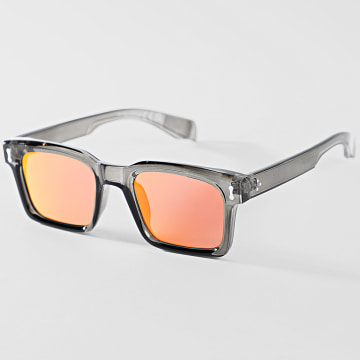 Classic Series - Gafas De Sol 890 Gris Antracita Rojo Naranja Iridiscente