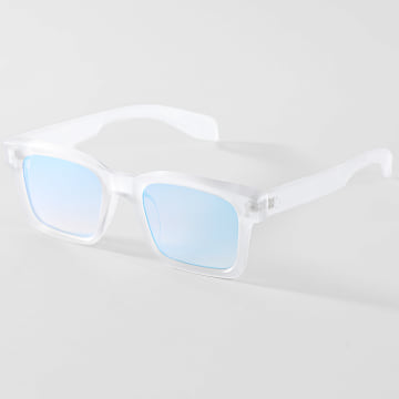 Classic Series - Lunettes De Soleil 890 Blanc Bleu Clair
