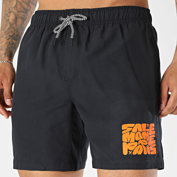 Sale Môme Paris - Pantalón Corto De Baño Bubble Negro Naranja