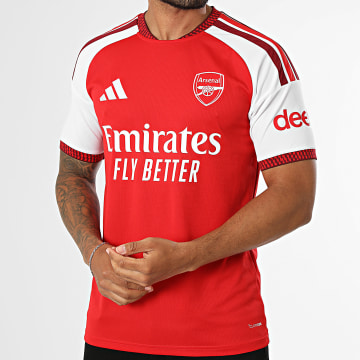 Adidas Performance - Camiseta de fútbol con franjas Arsenal FC 26/27 Home Jersey JZ3168 Rojo Blanco