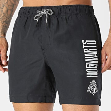 Harry Potter - Bañador Fineline Hogwarts Negro Blanco