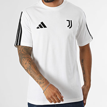Adidas Performance - Camiseta a Rayas Juventus Turín DNA KF9866 Blanco
