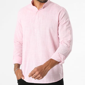 Classic Series - Chemise Manches Longues Regular Fit 808 Rose Chiné
